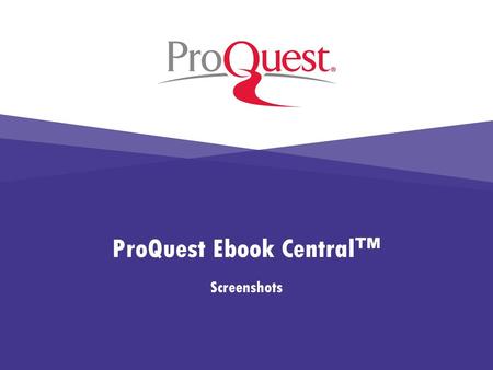 ProQuest Ebook Central™