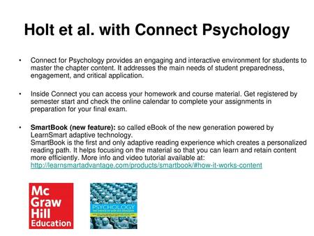 Holt et al. with Connect Psychology