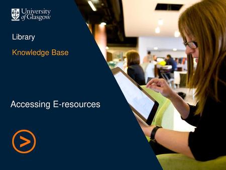 Accessing E-resources