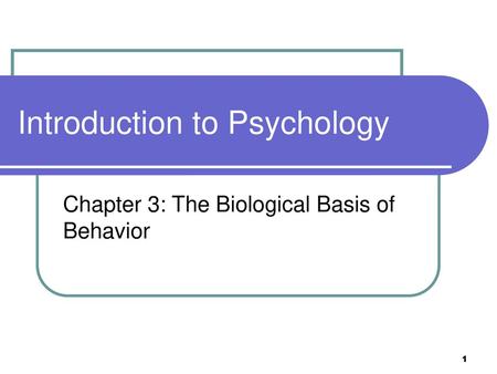 Introduction to Psychology