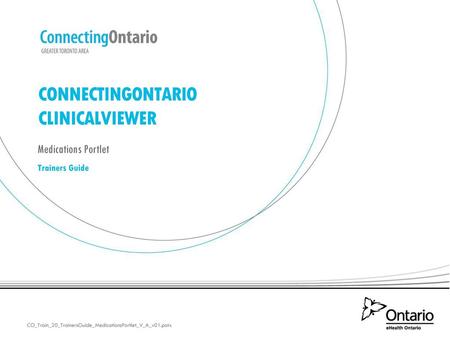 ConnectingOntario ClinicalViewer