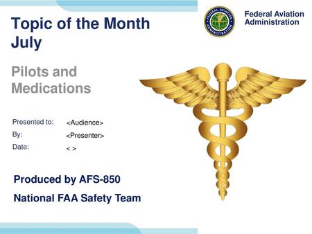 Pilots and Medications