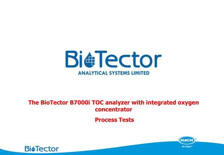 The BioTector B7000i TOC analyzer with integrated oxygen concentrator