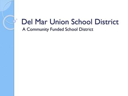 Del Mar Union School District