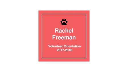 Volunteer Orientation