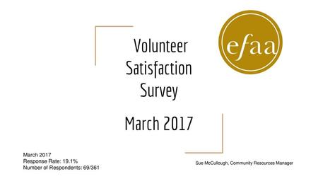 Volunteer Satisfaction Survey