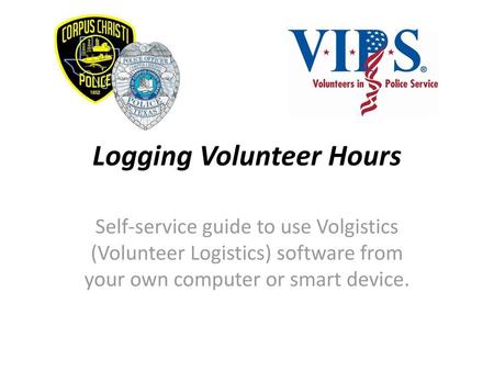 Logging Volunteer Hours