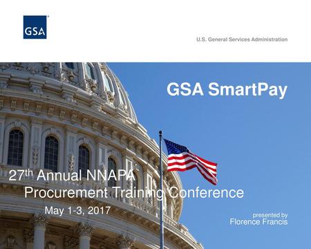 GSA SmartPay 27th Annual NNAPA Procurement Training Conference