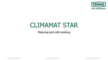 Maturing and cold smoking