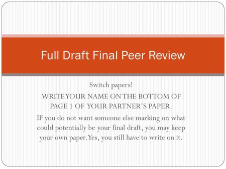 Full Draft Final Peer Review