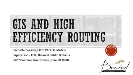 GIS and High efficiency routing