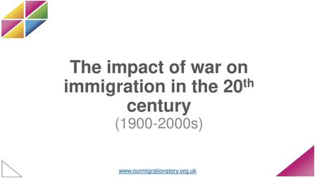 The impact of war on immigration in the 20th century ( s)