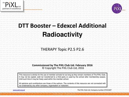 DTT Booster – Edexcel Additional