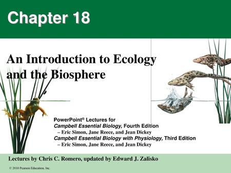 An Introduction to Ecology and the Biosphere