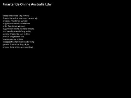 Finasteride Online Australia Ldw