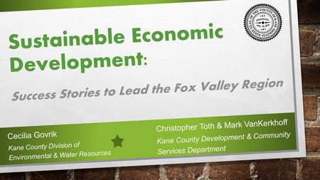 Sustainable Economic Development: