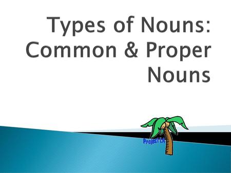 Types of Nouns: Common & Proper Nouns