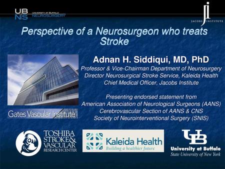 Perspective of a Neurosurgeon who treats Stroke