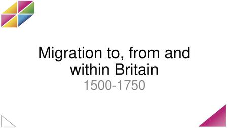 Migration to, from and within Britain