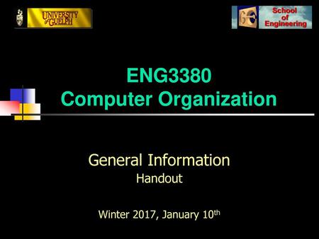 ENG3380 Computer Organization