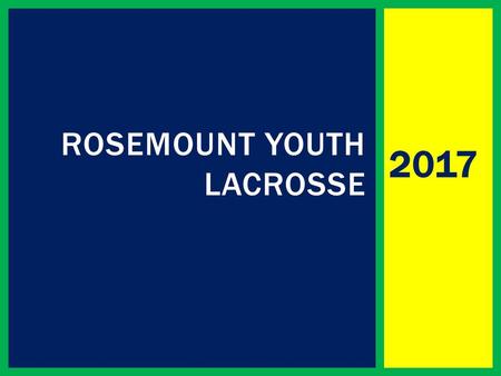 Rosemount youth lacrosse