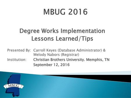 Degree Works Implementation