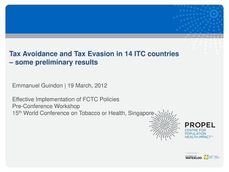 Tax Avoidance and Tax Evasion in 14 ITC countries