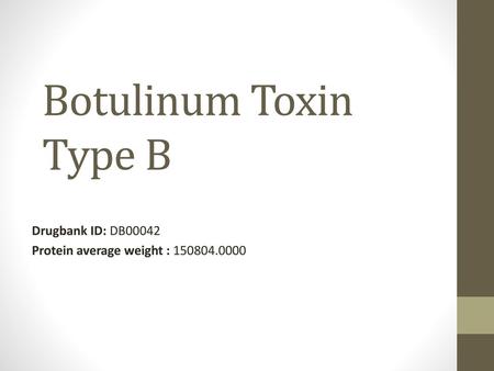 Drugbank ID: DB00042 Protein average weight :