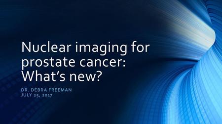 Nuclear imaging for prostate cancer: What’s new?