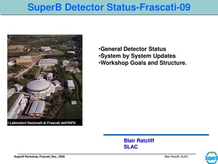 SuperB Detector Status-Frascati-09