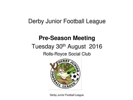 Derby Junior Football League