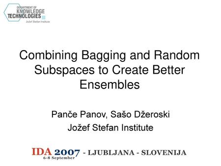 Combining Bagging and Random Subspaces to Create Better Ensembles