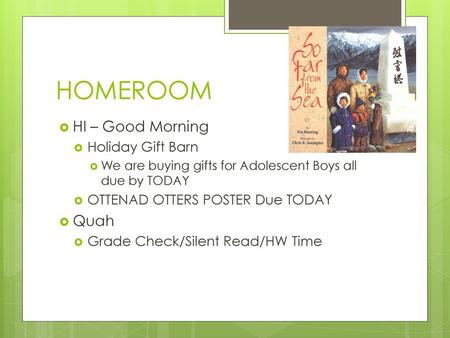 HOMEROOM HI – Good Morning Quah Holiday Gift Barn