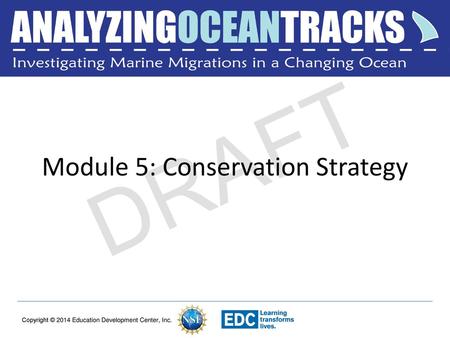 Module 5: Conservation Strategy