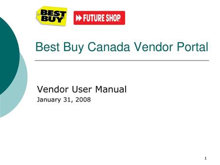 Best Buy Canada Vendor Portal