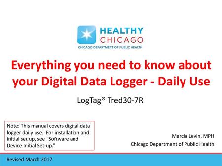 Everything you need to know about your Digital Data Logger - Daily Use