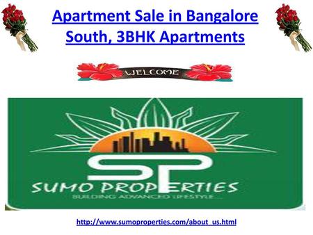 Apartment Sale in Bangalore South, 3BHK Apartments