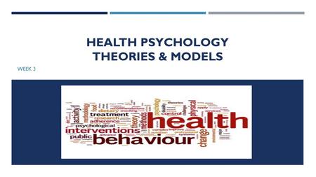 Health psychology theories & models