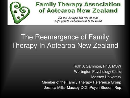 The Reemergence of Family Therapy In Aotearoa New Zealand