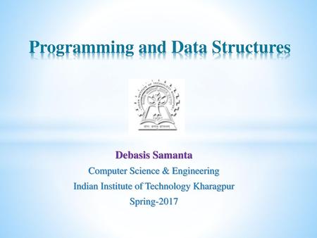 Programming and Data Structures