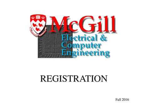 REGISTRATION Fall 2016.