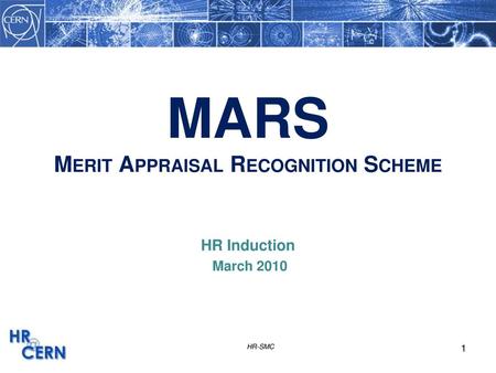 MARS Merit Appraisal Recognition Scheme