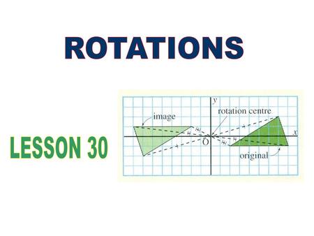 ROTATIONS LESSON 30.