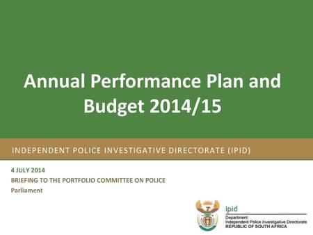 Independent Police Investigative Directorate (IPID)