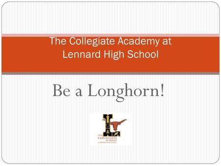 The Collegiate Academy at Lennard High School