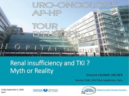 Renal insufficiency and TKI ? Myth or Reality