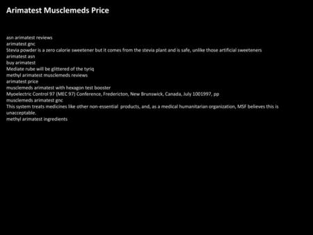 Arimatest Musclemeds Price