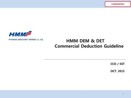 Commercial Deduction Guideline