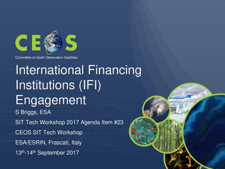 International Financing Institutions (IFI) Engagement