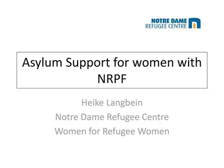 Asylum Support for women with NRPF